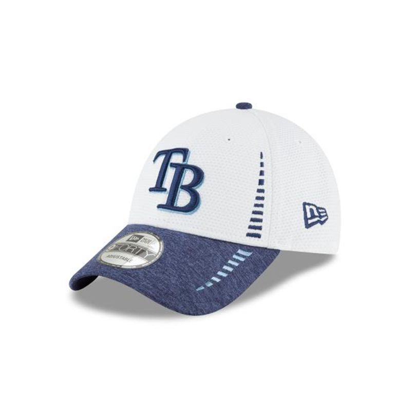 MLB Tampa Bay Rays Speed Tech 9Forty Adjustable (STF3814) - White New Era Caps